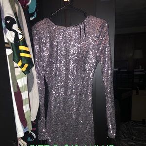 Purple Sequin Dress